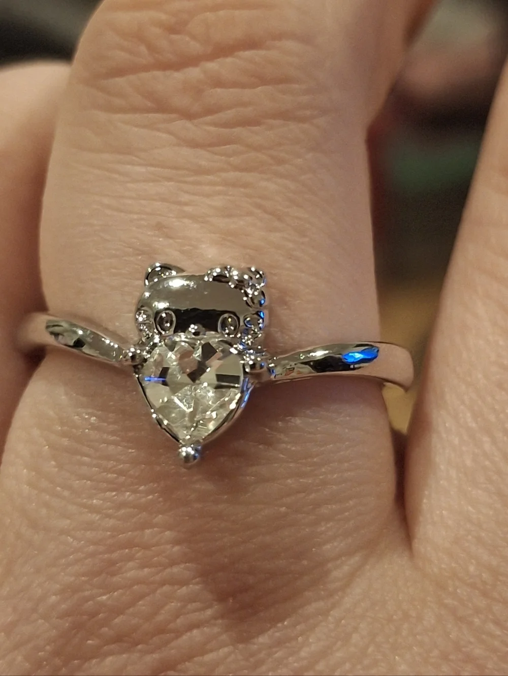 Silver Hello Kitty Ring - Picture 6 of 6